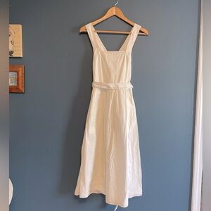 French connection white cotton summer dress size 0